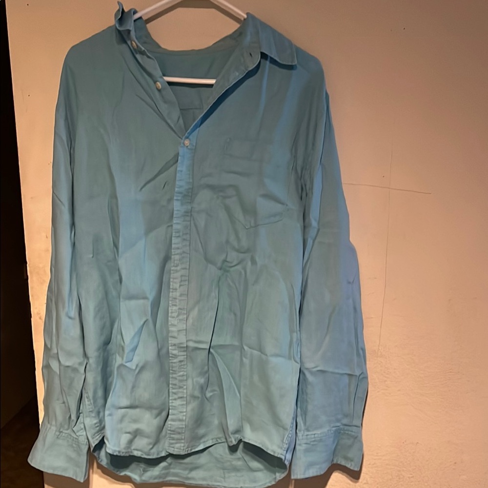 Men's Light Blue Long Sleeve Shirt